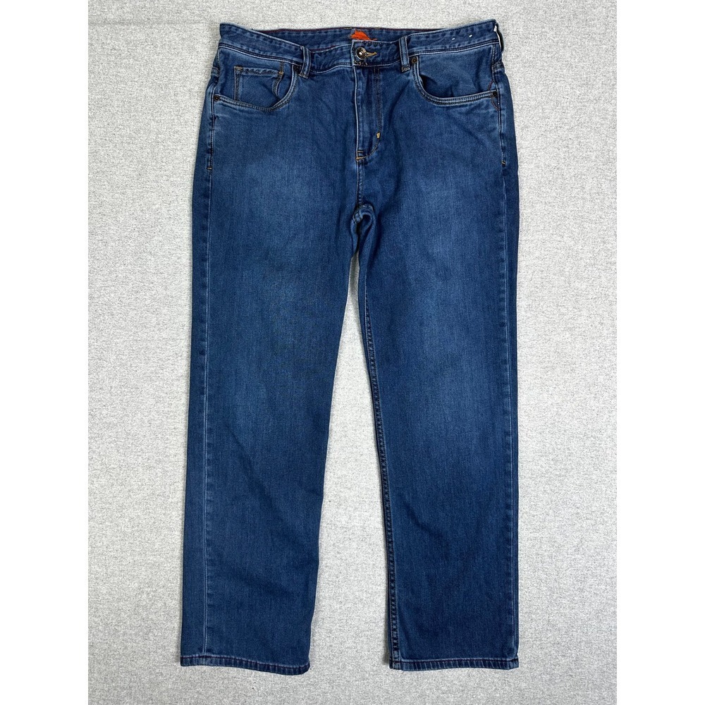 Tommy Bahama Jeans Mens 35x30 Straight Leg Denim Medium Wash Blue Stretch